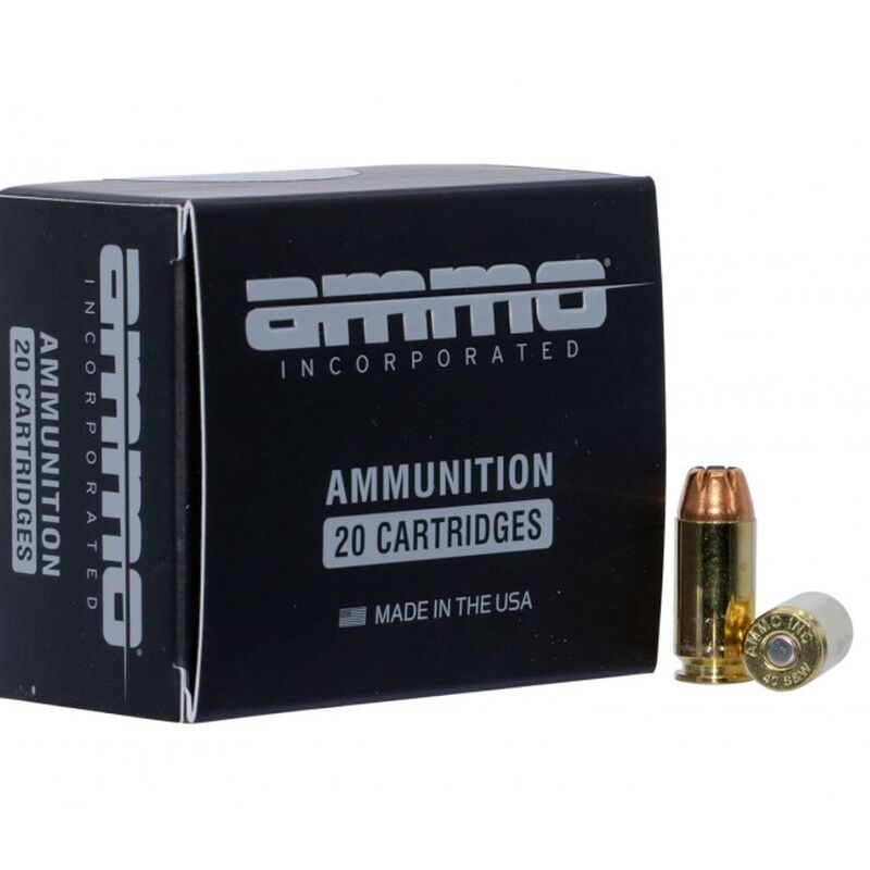 Ammunition Ammo Inc. 40180JHP A20 40SW Ammo, Inc. 40 S&W 180 qr Jacketed Hollow Point Siqnature Line